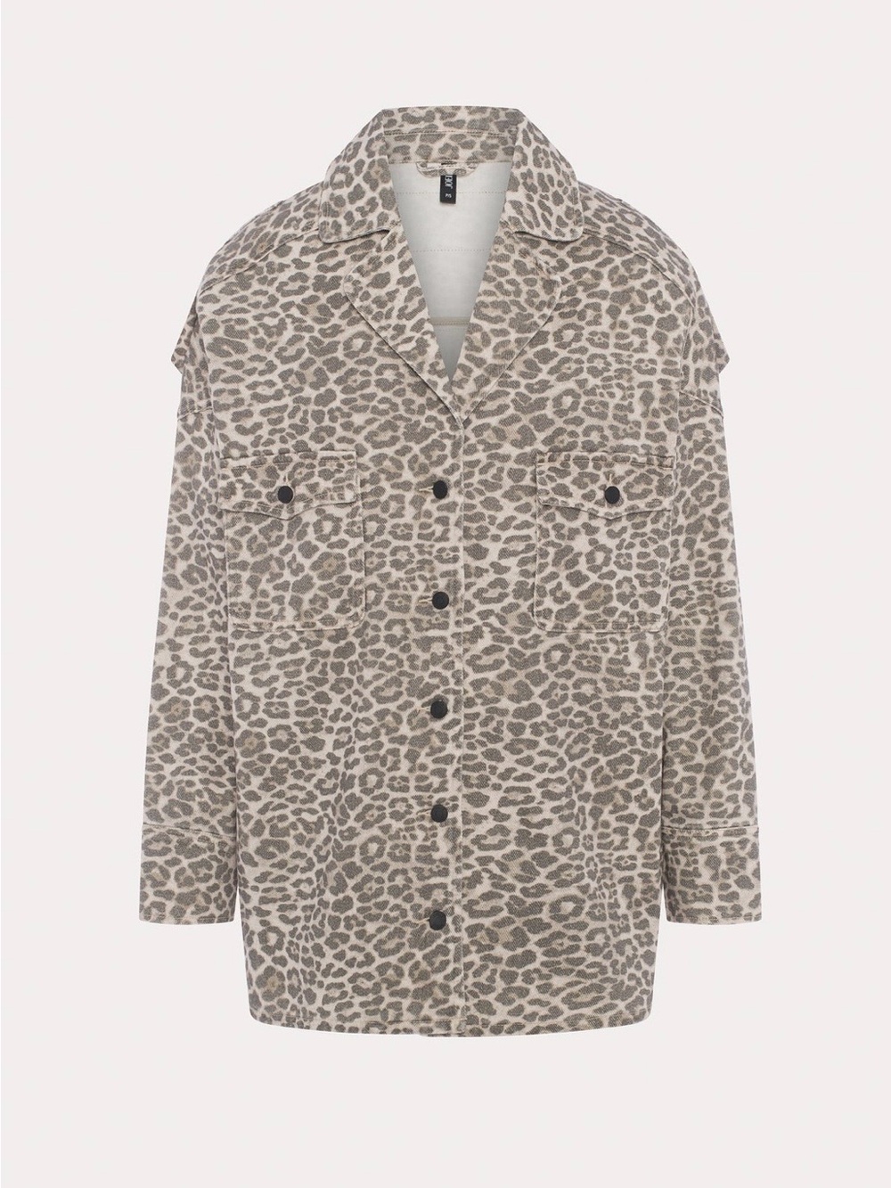 Joelle Collection - Fred - Leopard Print Shacket Jacket - Taupe/Beige (NWT)